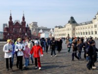 Red Square, symbol of the center of Russian and Soviet society, is a focal point for tourists from all over Russia and the world.